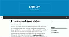 Desktop Screenshot of ladyley.se